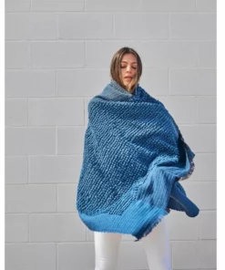 Studio Variously Macaroon Merino Wool Throw Blanket - Midnight Home Goods