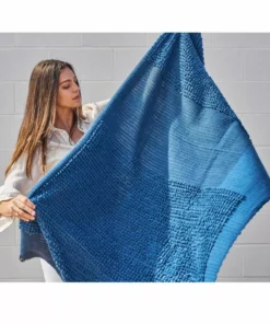 Studio Variously Macaroon Merino Wool Throw Blanket - Midnight Home Goods