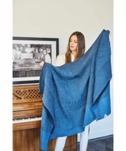 Studio Variously Macaroon Merino Wool Throw Blanket - Midnight Home Goods