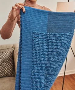 Studio Variously Macaroon Merino Wool Throw Blanket - Midnight Home Goods