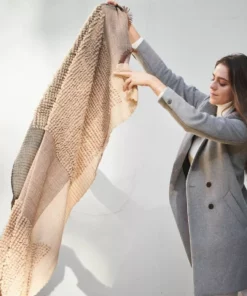 Studio Variously Home Goods Macaroon Merino Wool Throw Blanket