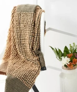 Studio Variously Home Goods Macaroon Merino Wool Throw Blanket