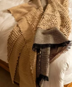 Studio Variously Home Goods Macaroon Merino Wool Throw Blanket