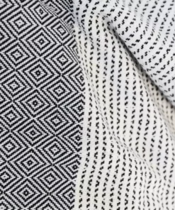 Amante Marketplace Best Sellers Magis Diamond Turkish Blanket - Black