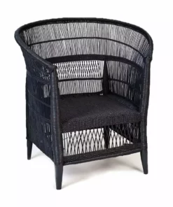 Mbare Furniture Malawi Cane Chair - Black