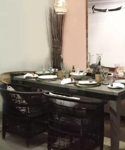 Mbare Furniture Malawi Cane Chair - Black