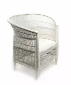 Mbare Furniture Malawi Cane Chair - White