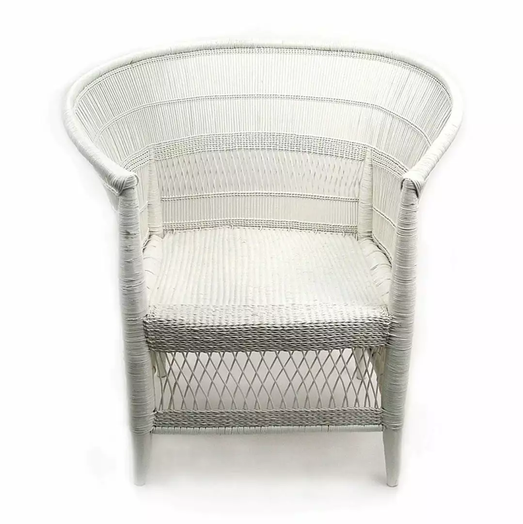 Mbare Furniture Malawi Cane Chair - White 2 Mbare Furniture Malawi Cane Chair - White