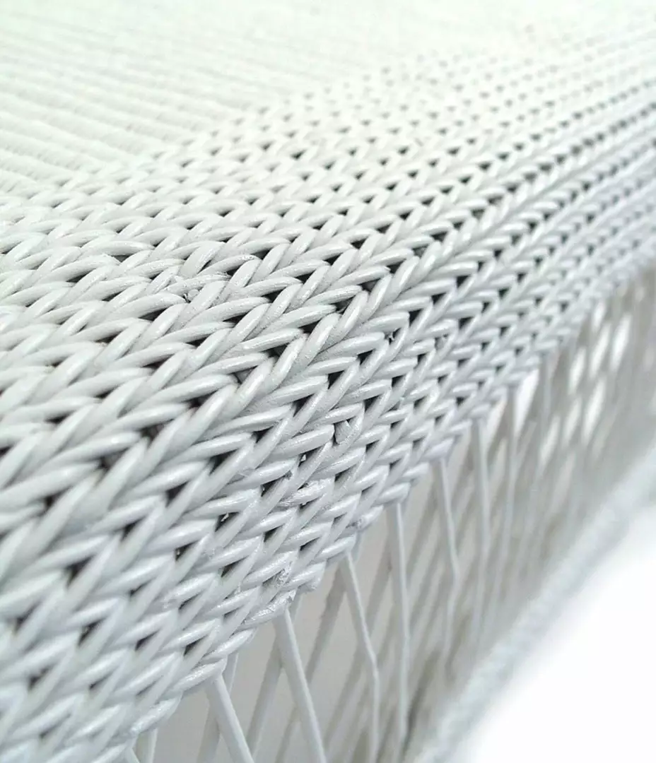 Mbare Malawi Cane Loveseat - White 3 Mbare Malawi Cane Loveseat - White