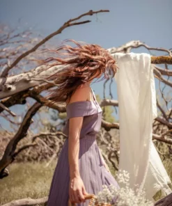 Valani Malina Tencel Top - Purple Sage Clothing