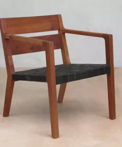 Masaya & Co. Handcrafted Managua Leather Arm Chair
