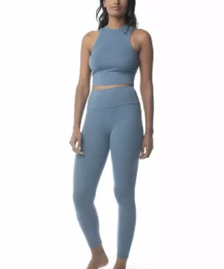 Synergy Organic Clothing Manipura Legging - Teal 7 Synergy Organic Clothing Manipura Legging - Teal