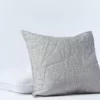 Coyuchi Manzanita Euro Sham - Pewter Home Goods