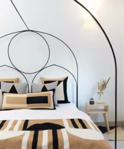 Leah Singh Home Goods Margeaux Jute Rug - Black + White