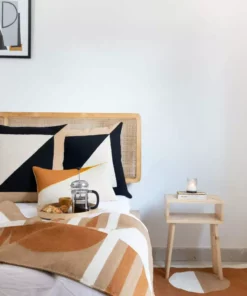 Made Trade Home Goods Marianne Square Wool Throw Black Pillow Cover - SAMPLE SALE