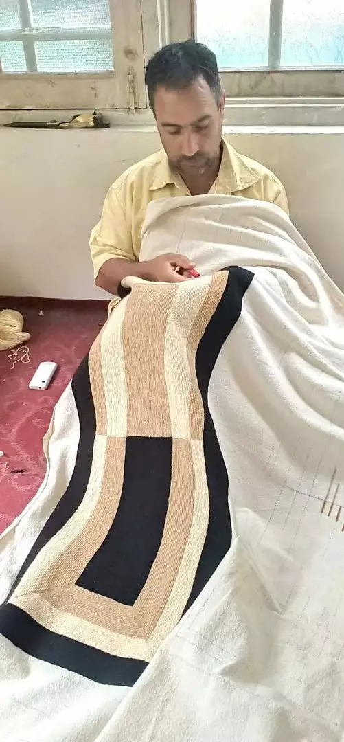 Leah Singh Home Goods Marianne Square Wool Throw Pillow Cover - Blue 7 Leah Singh Home Goods Marianne Square Wool Throw Pillow Cover - Blue