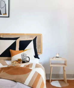 Leah Singh Home Goods Marianne Triangle Wool Lumbar Pillow Cover - Ochre 10 Leah Singh Home Goods Marianne Triangle Wool Lumbar Pillow Cover - Ochre