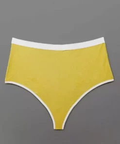 Mary Young High Waist Bamboo Thong - Citrine Sustainable Materials