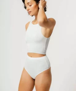 Mary Young High Waist Bamboo Thong - Concrete Sustainable Materials