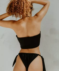 Mary Young Pelosa Recycled Tie Bikini Bottom Swim