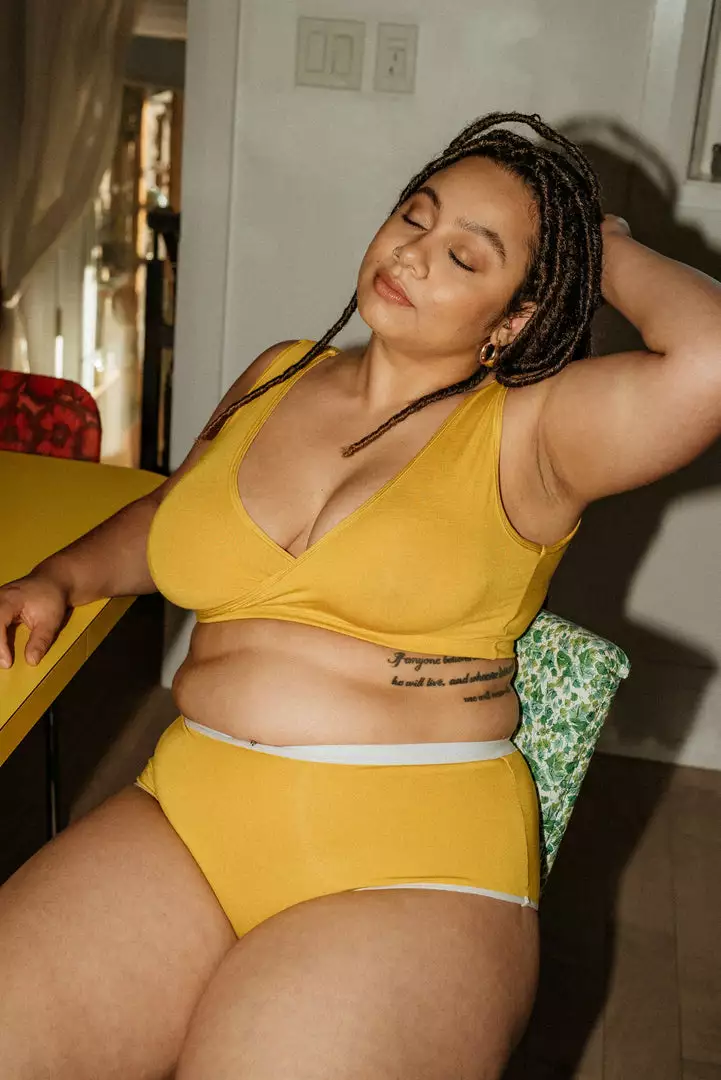 Mary Young Underwear + Bras Sora Bamboo Bra - Citrine 1 Mary Young Underwear + Bras Sora Bamboo Bra - Citrine