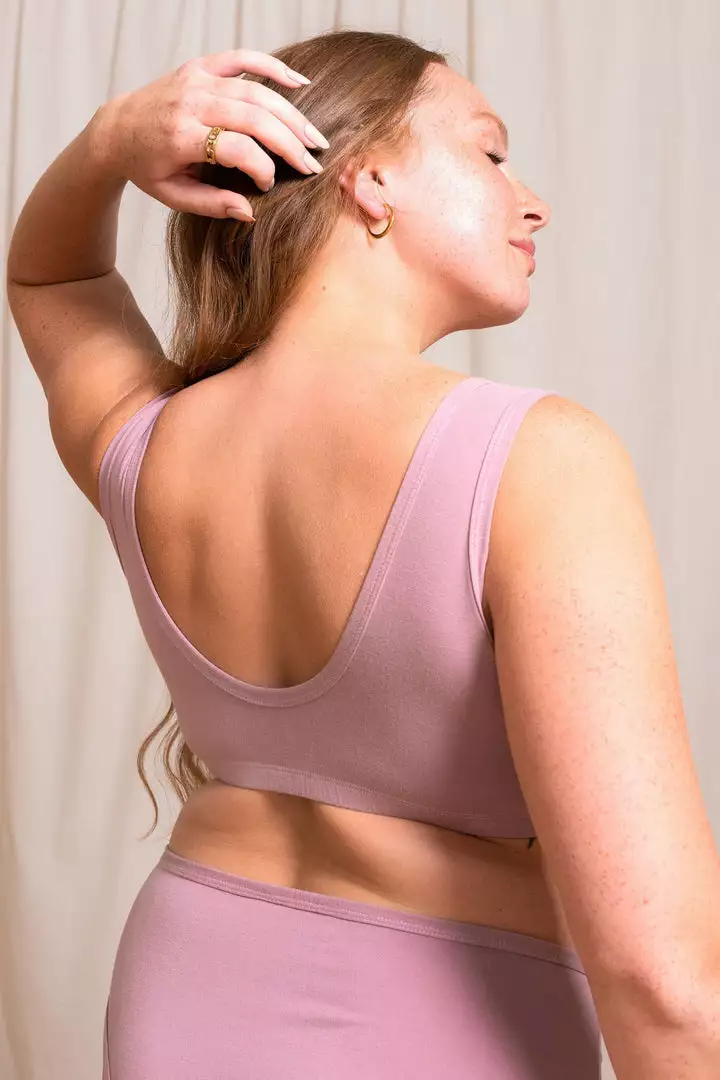 Mary Young Underwear + Bras Sora Bamboo Bra - Dusty Rose 2 Mary Young Underwear + Bras Sora Bamboo Bra - Dusty Rose