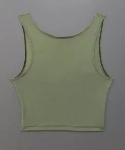 Mary Young Wallace Bamboo Crop Top - Sage Sustainable Materials 7 Mary Young Wallace Bamboo Crop Top - Sage Sustainable Materials