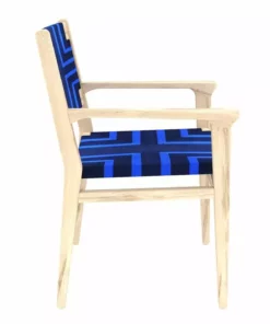Masaya & Co. Chontales Arm Chair - Midnight Blue Pattern 27 Masaya & Co. Chontales Arm Chair - Midnight Blue Pattern