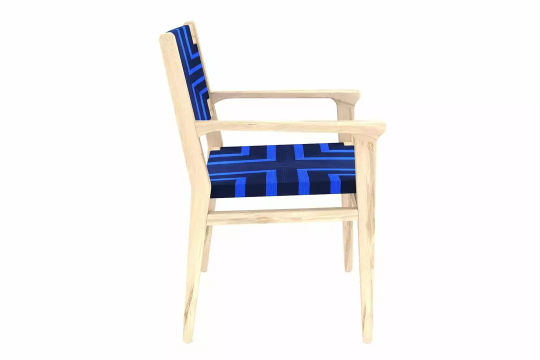 Masaya & Co. Chontales Arm Chair - Midnight Blue Pattern 14 Masaya & Co. Chontales Arm Chair - Midnight Blue Pattern