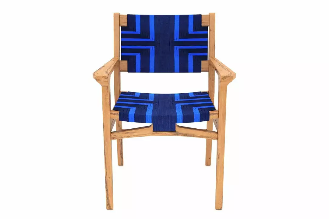 Masaya & Co. Chontales Arm Chair - Midnight Blue Pattern 3 Masaya & Co. Chontales Arm Chair - Midnight Blue Pattern
