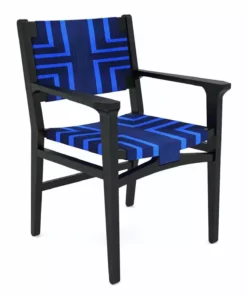Masaya & Co. Chontales Arm Chair - Midnight Blue Pattern 21 Masaya & Co. Chontales Arm Chair - Midnight Blue Pattern
