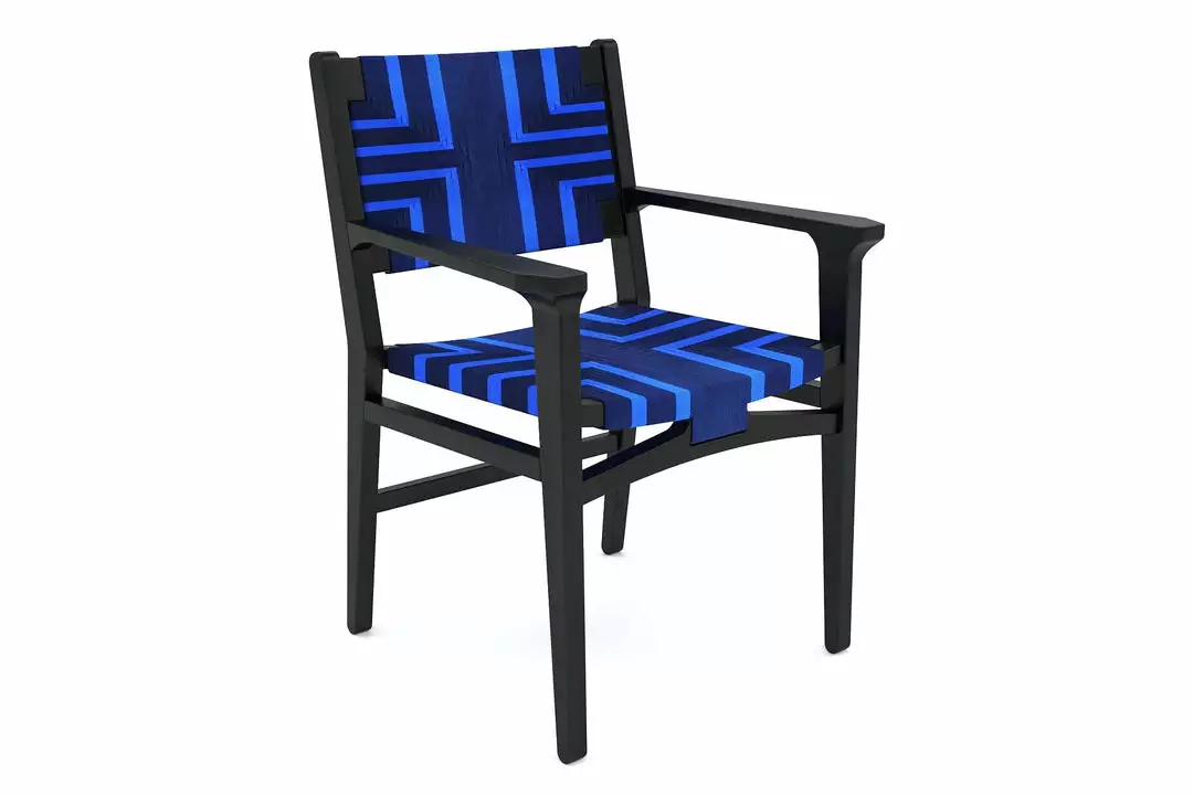 Masaya & Co. Chontales Arm Chair - Midnight Blue Pattern 8 Masaya & Co. Chontales Arm Chair - Midnight Blue Pattern