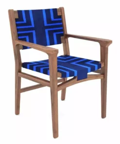 Masaya & Co. Chontales Arm Chair - Midnight Blue Pattern 26 Masaya & Co. Chontales Arm Chair - Midnight Blue Pattern