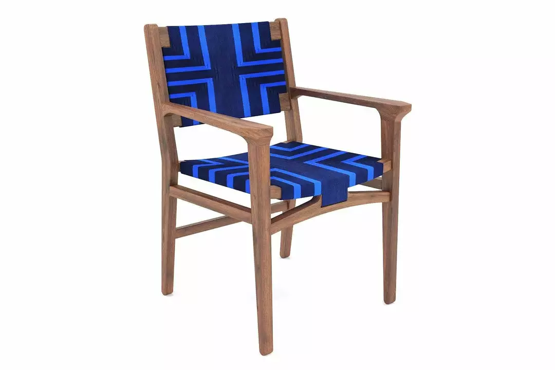 Masaya & Co. Chontales Arm Chair - Midnight Blue Pattern 13 Masaya & Co. Chontales Arm Chair - Midnight Blue Pattern