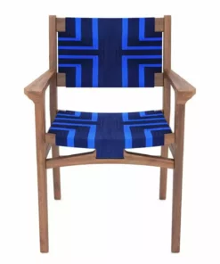 Masaya & Co. Chontales Arm Chair - Midnight Blue Pattern 18 Masaya & Co. Chontales Arm Chair - Midnight Blue Pattern