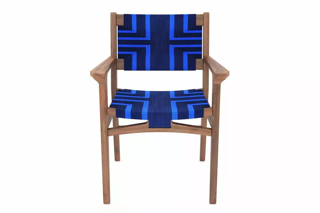 Masaya & Co. Chontales Arm Chair - Midnight Blue Pattern 5 Masaya & Co. Chontales Arm Chair - Midnight Blue Pattern