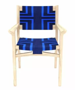 Masaya & Co. Chontales Arm Chair - Midnight Blue Pattern 24 Masaya & Co. Chontales Arm Chair - Midnight Blue Pattern