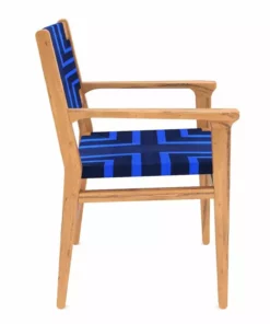 Masaya & Co. Chontales Arm Chair - Midnight Blue Pattern 17 Masaya & Co. Chontales Arm Chair - Midnight Blue Pattern
