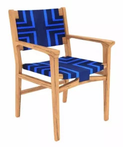 Masaya & Co. Chontales Arm Chair - Midnight Blue Pattern 25 Masaya & Co. Chontales Arm Chair - Midnight Blue Pattern