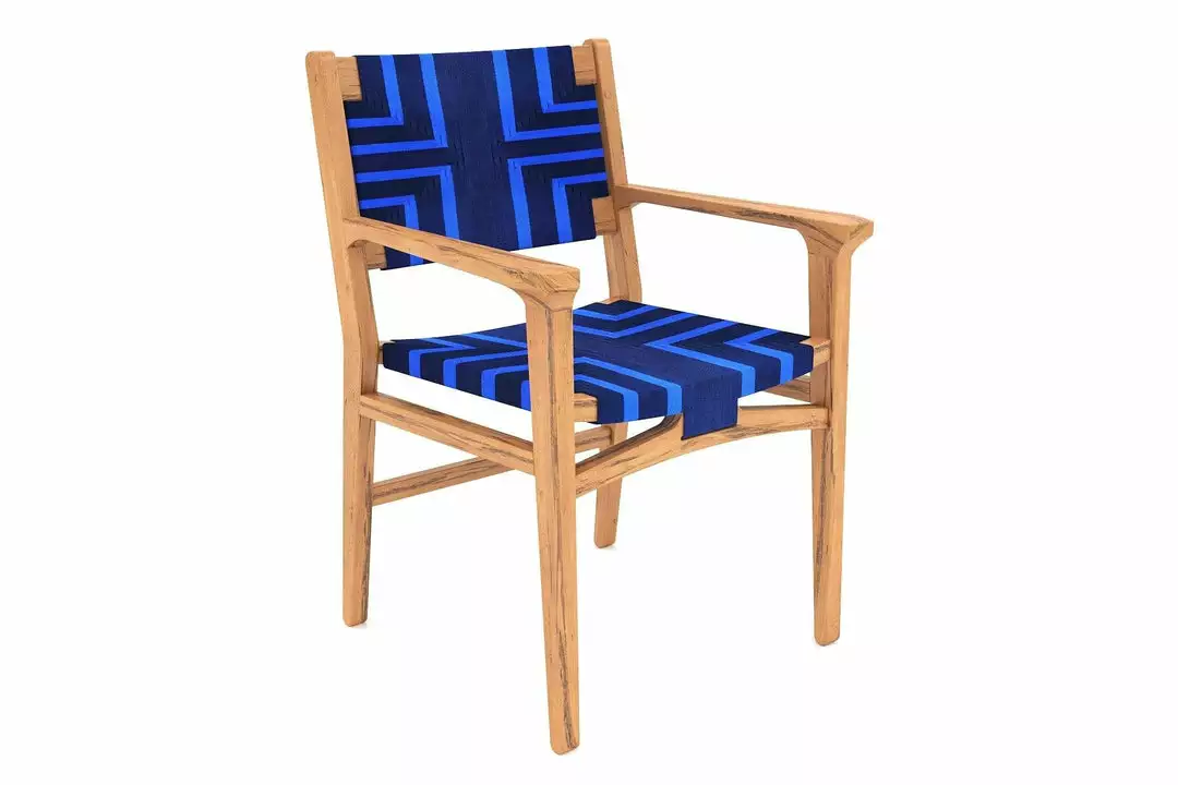 Masaya & Co. Chontales Arm Chair - Midnight Blue Pattern 12 Masaya & Co. Chontales Arm Chair - Midnight Blue Pattern