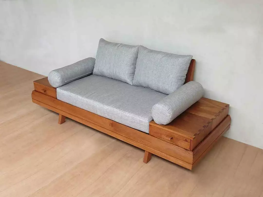 Masaya & Co. Floating Love Seat - Silver 2 Masaya & Co. Floating Love Seat - Silver