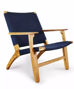 Masaya & Co. Abuelo Manila Arm Chair - Navy Furniture