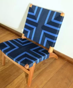 Masaya & Co. Furniture Masaya Manila Lounge Chair - Midnight Blue