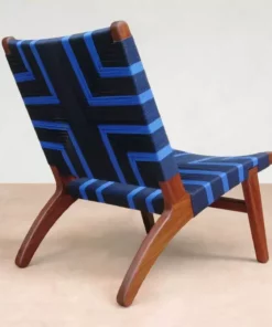 Masaya & Co. Furniture Masaya Manila Lounge Chair - Midnight Blue