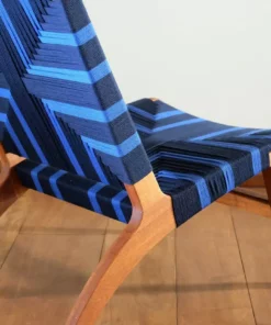 Masaya & Co. Furniture Masaya Manila Lounge Chair - Midnight Blue