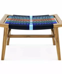 Masaya & Co. Masaya Manila Ottoman - Mot Mot Pattern 15 Masaya & Co. Masaya Manila Ottoman - Mot Mot Pattern