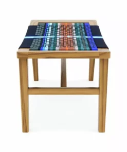 Masaya & Co. Masaya Manila Ottoman - Mot Mot Pattern 10 Masaya & Co. Masaya Manila Ottoman - Mot Mot Pattern