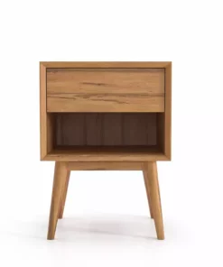 Masaya & Co. Mid Century One Drawer Side Table / Nightstand Furniture