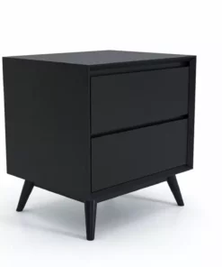 Masaya & Co. Mid Century Two Drawer Side Table / Nightstand