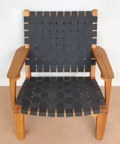 Masaya & Co. Outdoor Arm Chair - Charcoal Sunbrella